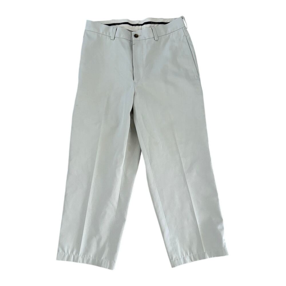 Brooks Brothers Advantage Chino Hudson Mens Pants 31x24* Khaki Cotton Flat Front